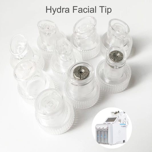 Hydra Facial Tips, Nine plastic tips for hydrafacial machine, professional hydro dermabrasion machine