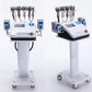 Two 6 in 1 Cavitation Machine with Lipo Laser sit on salon trolley