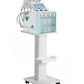 Hydrafacial Machine sits on White Salon Trolley Rolling Cart